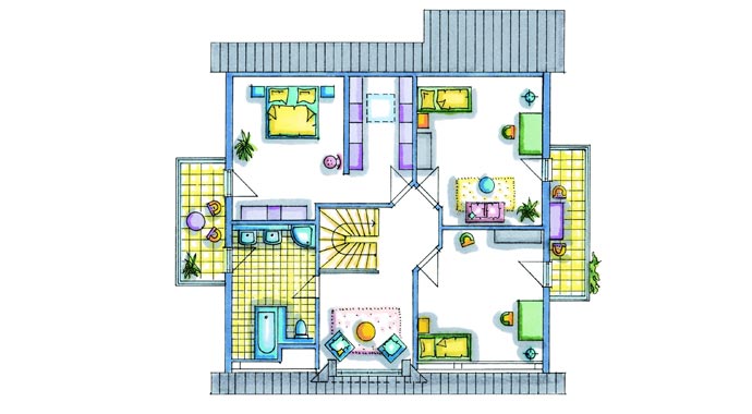 Musterhaus Mannheim von Okal Haus Grundriss DG
