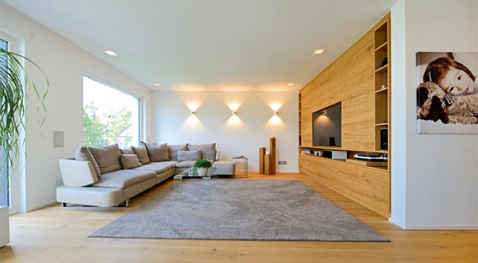 Gruber Naturholzhaus Haus Reichenbach Wohnbereich