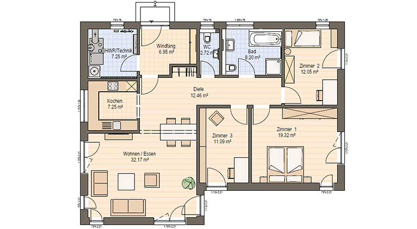 Haas MH Falkenberg B 120 Grundriss