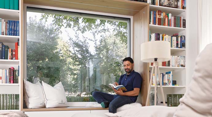 Panoramafenster Kundenhaus Moser von SchwörerHaus