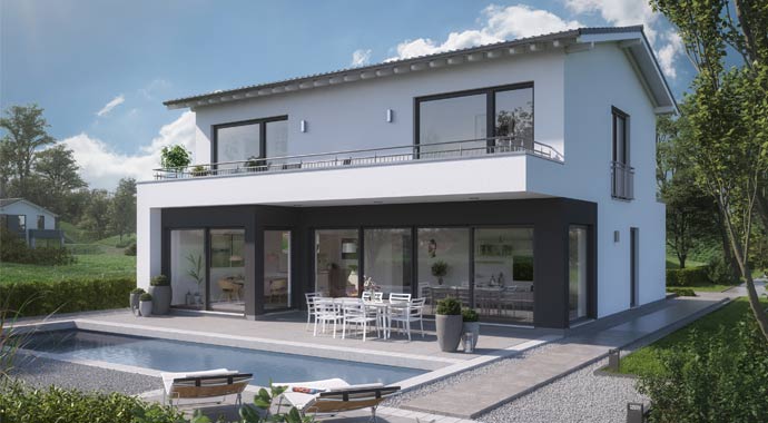 Außenansicht Familienhaus Elea von Kern-Haus