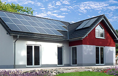 Town & Country Haus Musterhaus Winkelbungalow 108 Außenansicht