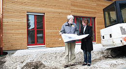 Bauherrenberater bei der Arbeit