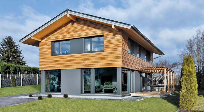 Außenansicht Haus Heide von Regnauer Hausbau
