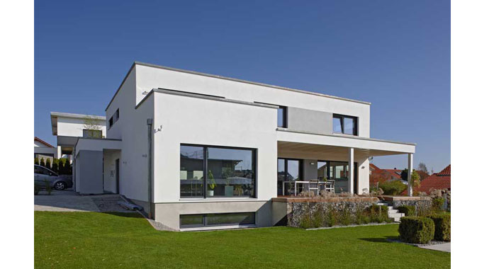 Sonnleitner Einfamilienhaus in Hanglage Außenansicht