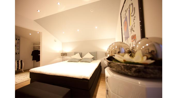 Elk Fertighaus Musterhaus Living 145 Schlafzimmer