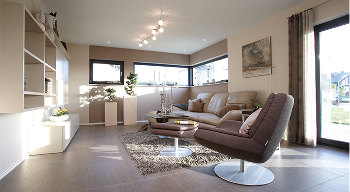 FingerHaus Musterhaus VIO 400 Wohnbereich