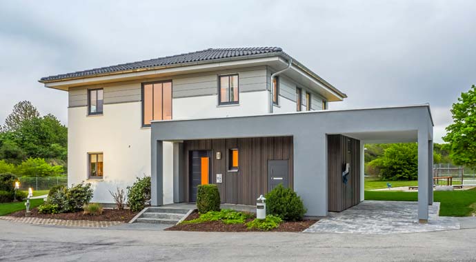 Haas Fertigbau MH Falkenberg 150 Außenansicht