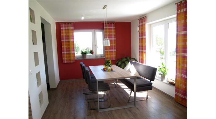 Town & Country Haus Musterhaus Bungalow 128 Essbereich