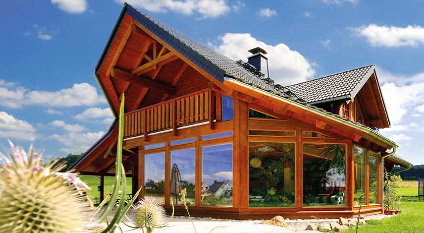 LéonWood Blockhaus Alicante Außenansicht