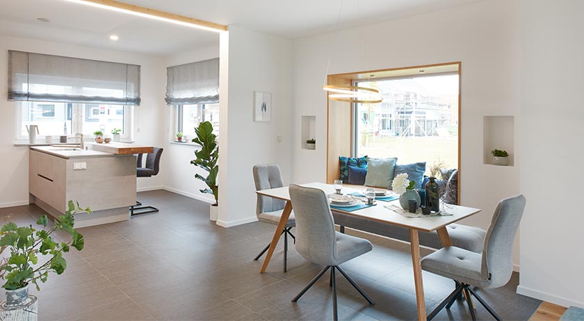 Musterhaus Günzburg Essbereich und Küche