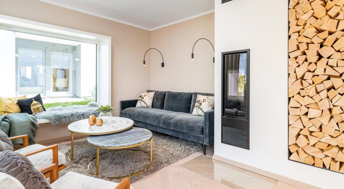 Wohnbereich Musterhaus Klara von Regnauer Hausbau