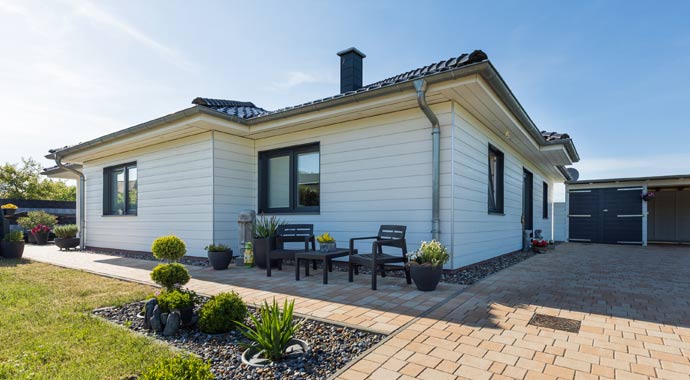 Bungalow mit Faserzementfassade von Cedral Bungalow mit Faserzementfassade von Cedral