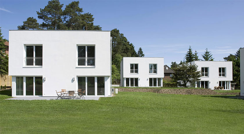 Heinz von Heiden  Jesteburger Sonnenhäuser Außenansicht