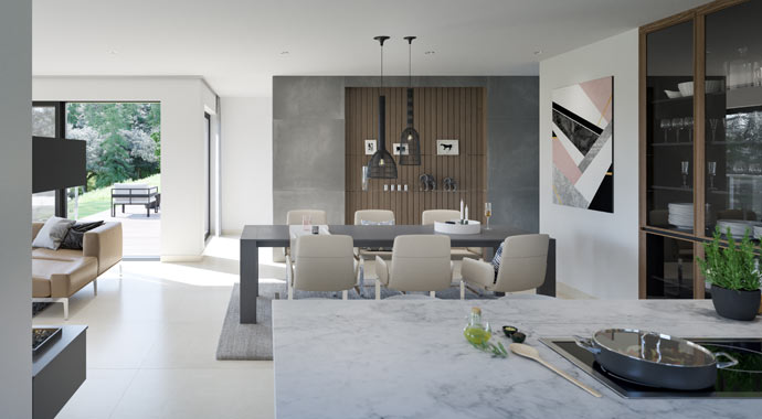 Essbereich Musterhaus Concept-M 170 von Bien-Zenker