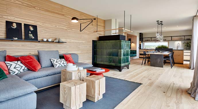 Wohnbereich Heimat 4.0 von Bau-Fritz