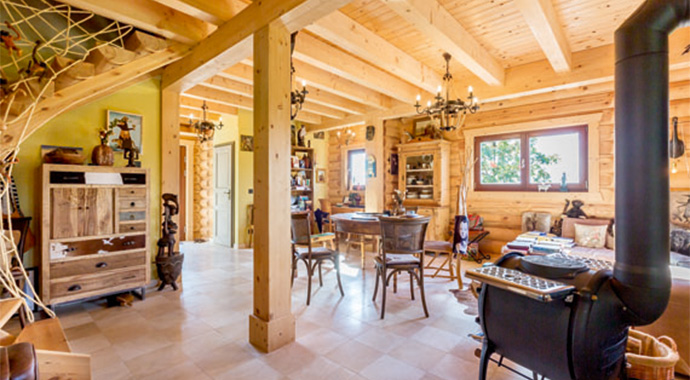 Wohnzimmer Husky von LéonWood