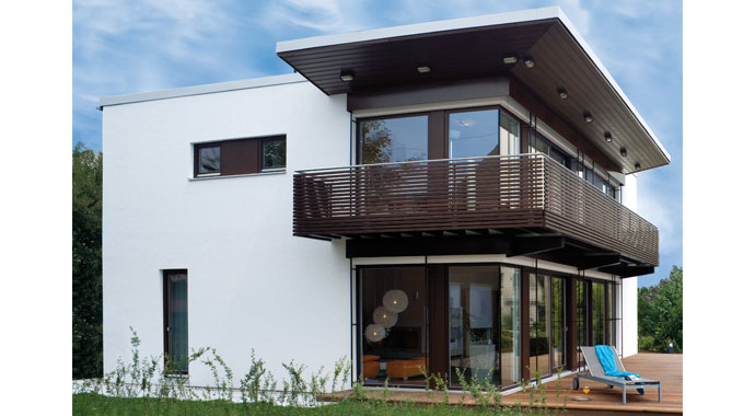 Regnauer Hausbau Musterhaus Vita Cube Fellbach Außenansicht