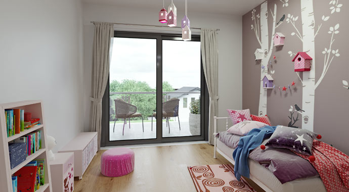 Kinderzimmer ELK Haus 132 von ELK Fertighaus