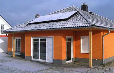 Town & Country Haus Musterhaus Bungalow 128 Außenansicht