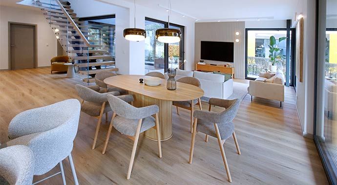 Essbereich Musterhaus Wuppertal von Danwood