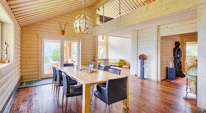 Essbereich Blockhaus Neu Finnland von LéonWood