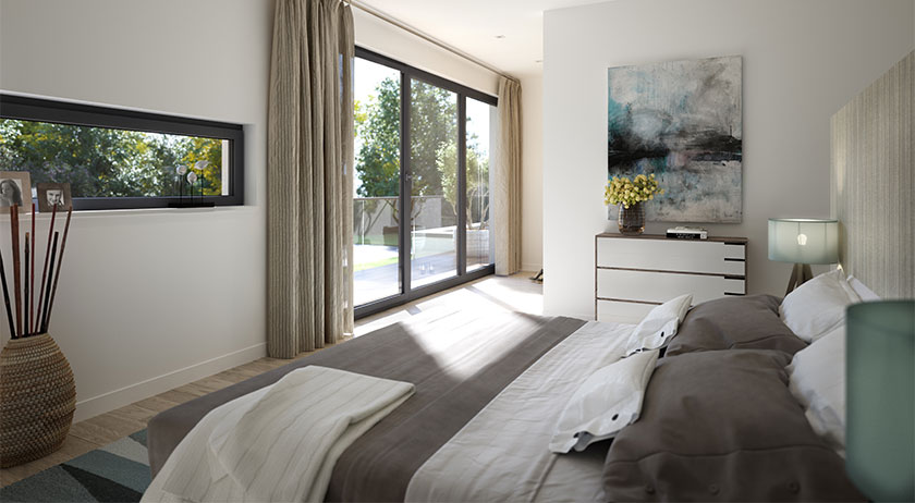 Bien-Zenker Stadtvilla Evolution Mannheim Schlafzimmer