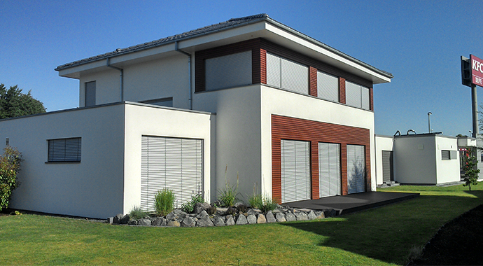 NORDHAUS Fertigbau Musterhaus Mühlheim-Kärlich Außenansicht