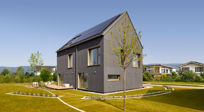 Außenansicht Musterhaus Schwarzwald von Bau-Fritz