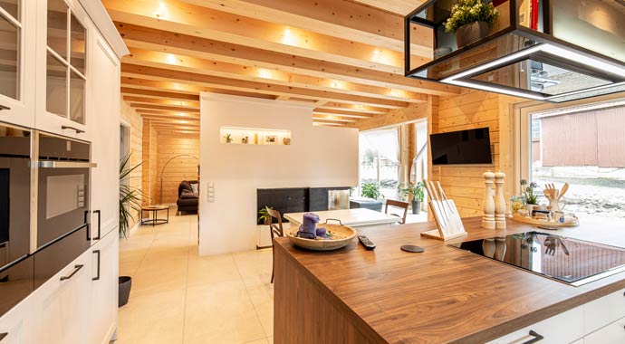 Küche Haus Starke von Nordic-Haus Blockhäuser