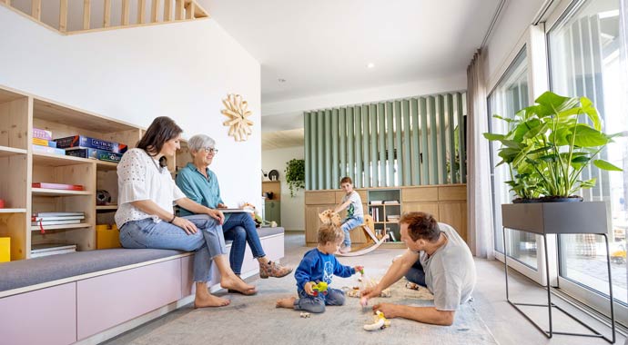 Wohnbereich Musterhaus Aenne von SchwörerHaus