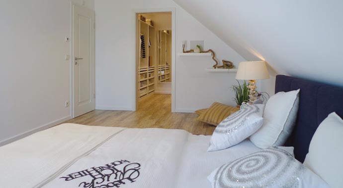 Danhaus Haus Glücksburg Schlafzimmer