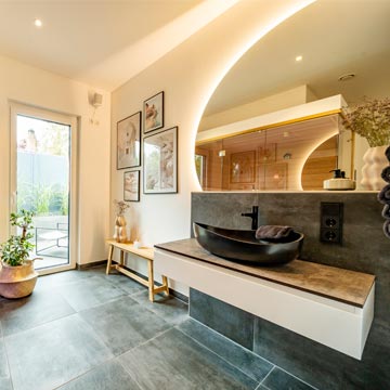 Stadtvilla – Luxusfertighaus mit Pool von STREIF Haus