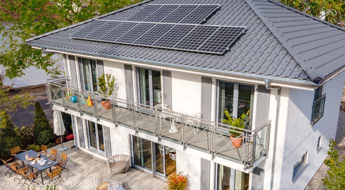 Außenansicht Musterhaus Ravensburg von SchwörerHaus