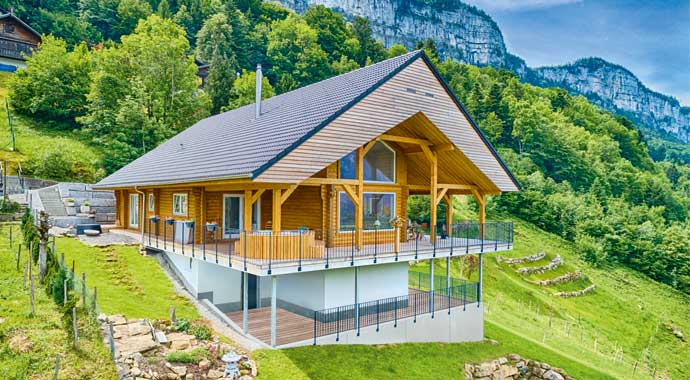 Außenansicht Blockhaus Neu Finnland von LéonWood