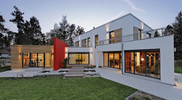 Luxhaus Musterhaus Georgsgmünd Außenansicht