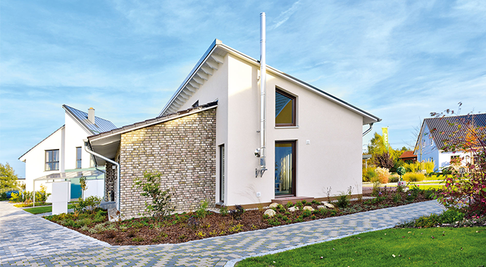 Helma Eigenheimbau Musterhaus Cuxhaven Außenansicht