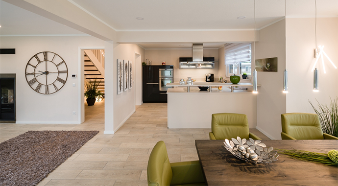 Rensch-Haus Musterhaus Modena Esszimmer und Küche