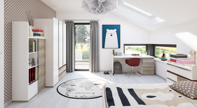 Kinderzimmer Musterhaus Mülheim-Kärlich von Schwabenhaus