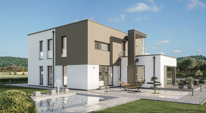 Außenansicht Musterhaus CONCEPT-M Erlangen von Bien-Zenker