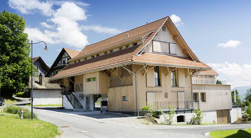 Klimaholzhaus Kundenhaus Oberalbis Außenansicht