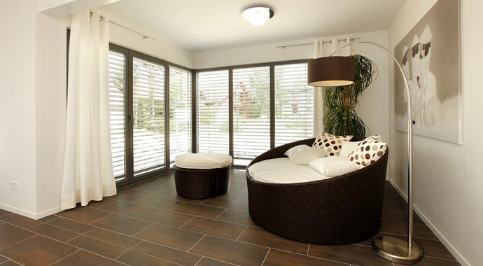 Meisterstück-HAUS KUBUS – Musterhaus Bad Vilbel Wohnbereich