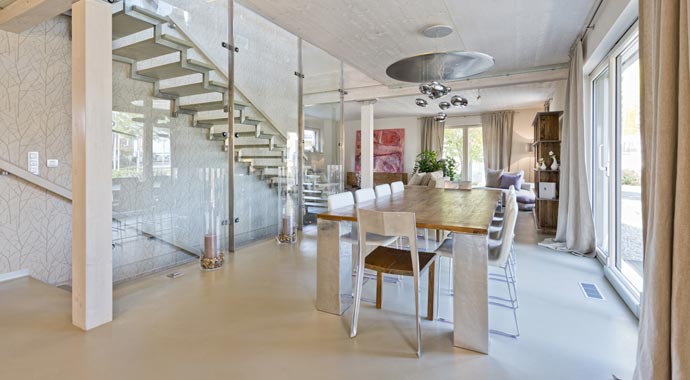 Griffner Fertighaus Musterhaus Wien Box Essbereich