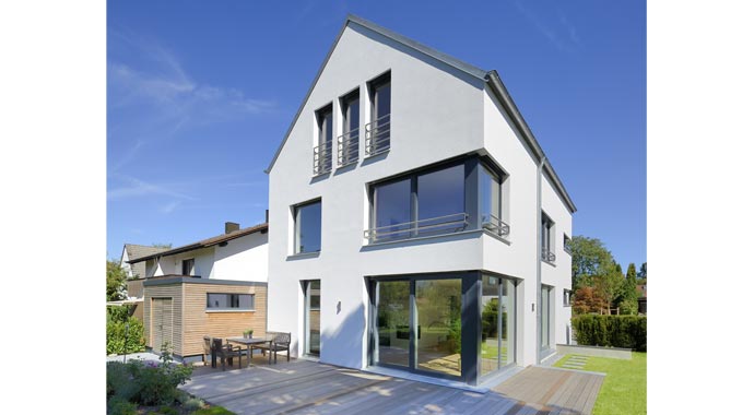 Gruber Naturholzhaus Haus Silbereiche Außenansicht