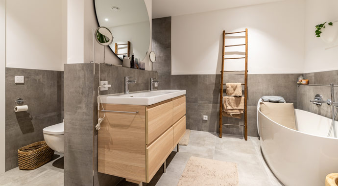 Badezimmer KfW 40 Plus Haus von STREIF Haus