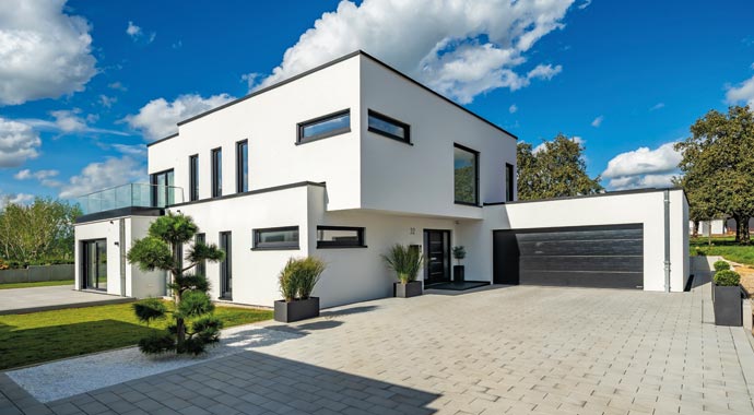 Außenansicht Bauhausvilla von STREIF Haus