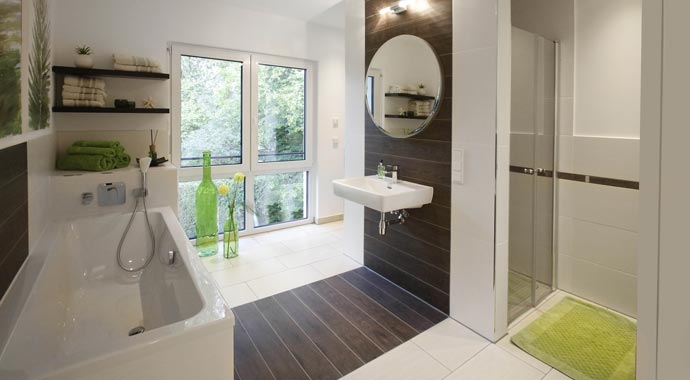 Badezimmer Kundenhaus Park 169W von Dan-Wood House