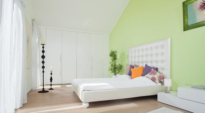 Griffner Fertighaus Musterhaus Linz Classic Schlafzimmer