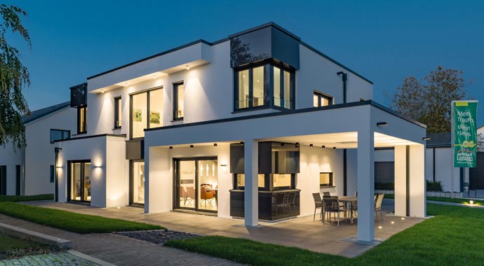 Außenansicht Musterhaus San Diego von RENSCH-HAUS