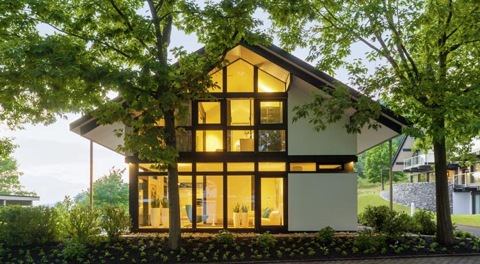 Huf Haus Musterhaus modum Außenansicht